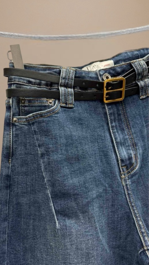 Jeansy BALLOON Uiuj UBN315-3 - fason luźny, wysoki stan