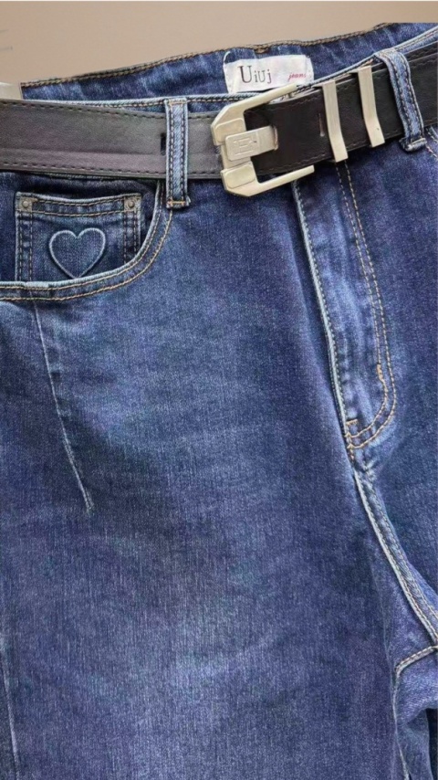 Jeansy Uiuj UBF347-3 - Boyfriend Fit nadwymiar