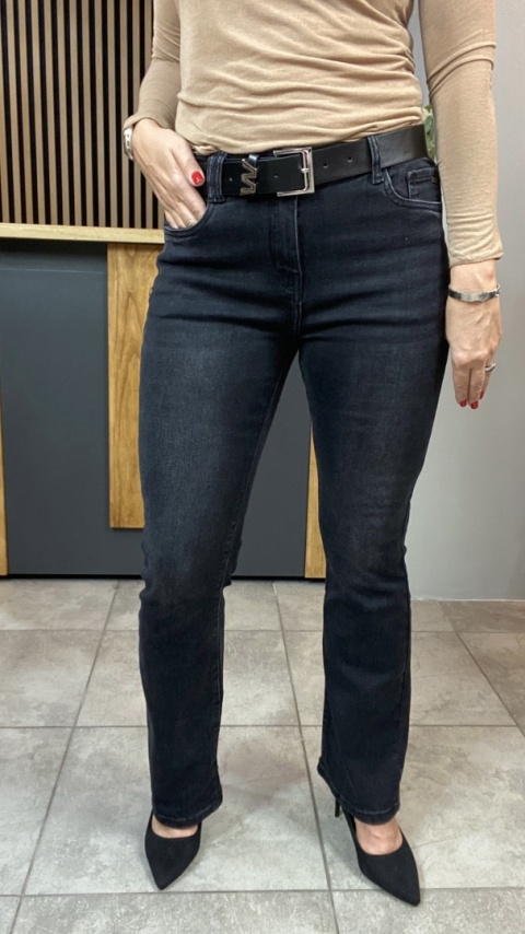 Jeansy dzwony M'SARA - czarne