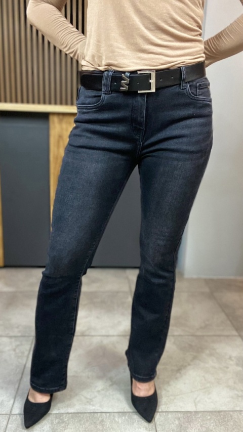 Jeansy dzwony M'SARA - czarne