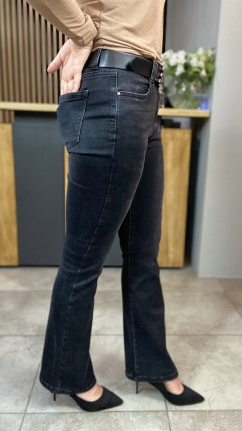 Jeansy dzwony M'SARA - czarne