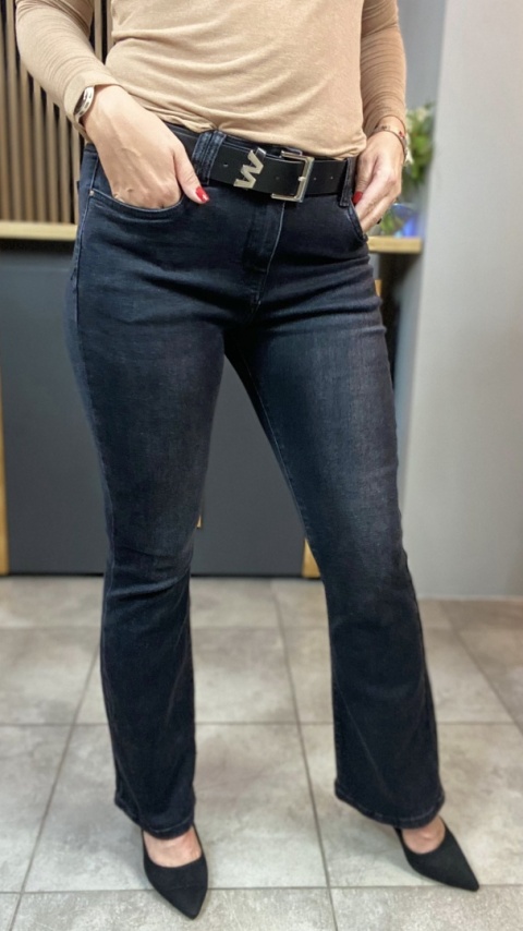 Jeansy dzwony M'SARA - czarne