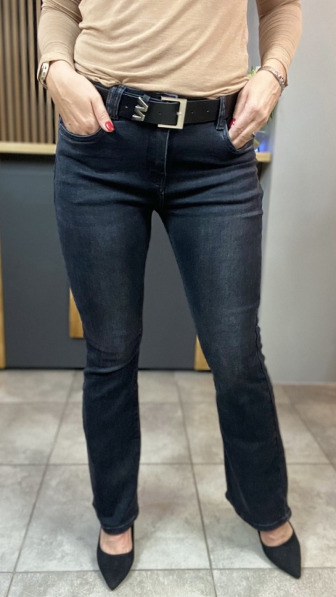 Jeansy dzwony M'SARA - czarne