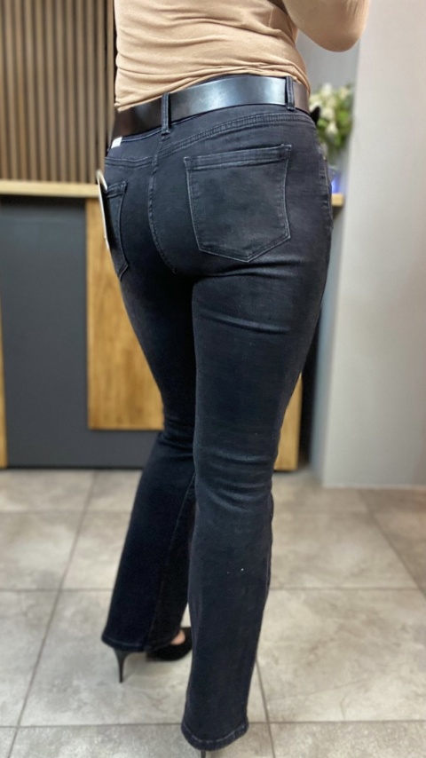 Jeansy dzwony M'SARA - czarne