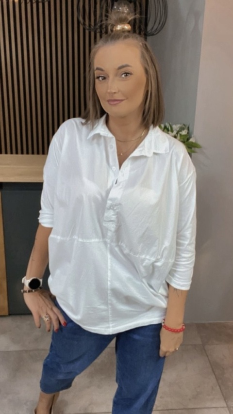 Koszula łączona Wendy Trendy – Biała