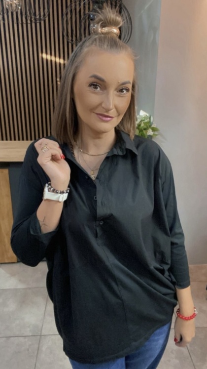 Koszula łączona Wendy Trendy – Czarna