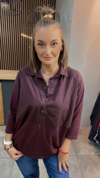 Koszula łączona Wendy Trendy – Bordo