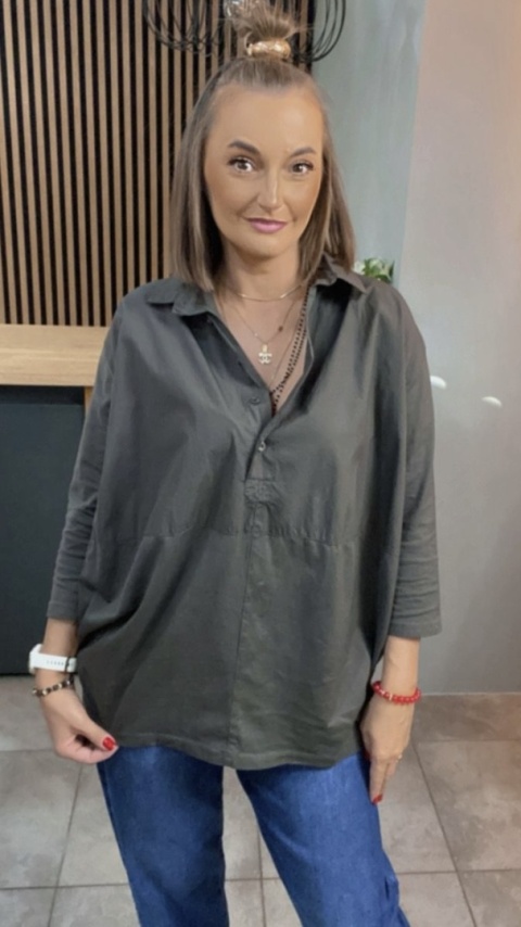 Koszula łączona Wendy Trendy – Grafit
