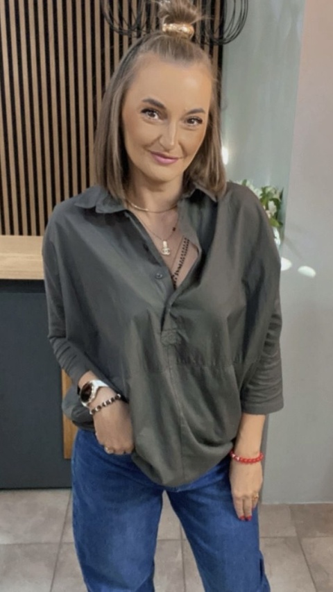Koszula łączona Wendy Trendy – Grafit