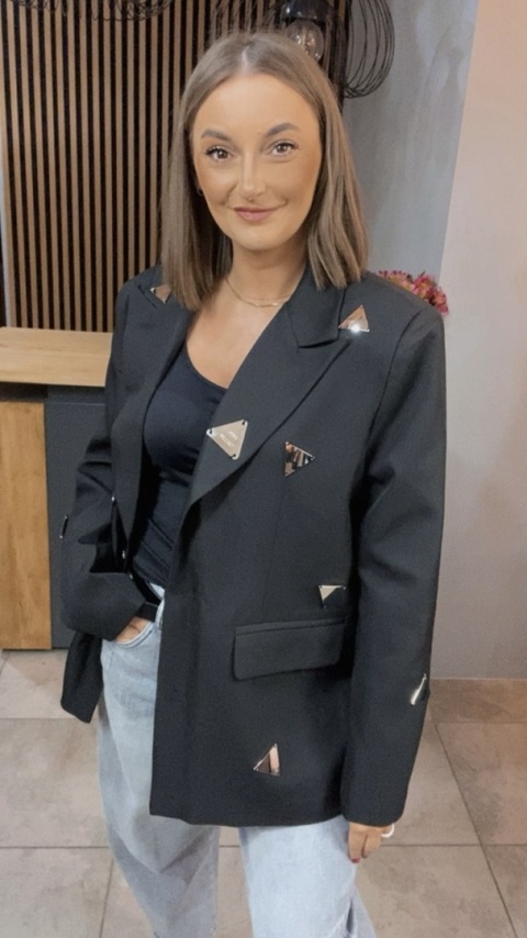 Marynarka C.L Exclusive - metalowe aplikacje w kształcie trójkątów