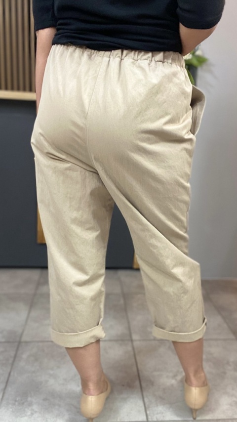 Spodnie troczek Wendy Trendy - Beżowe