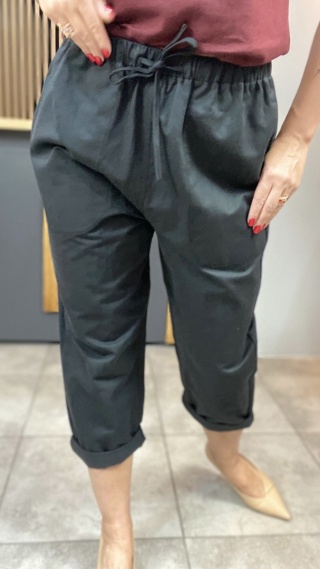 Spodnie troczek Wendy Trendy - Czarne