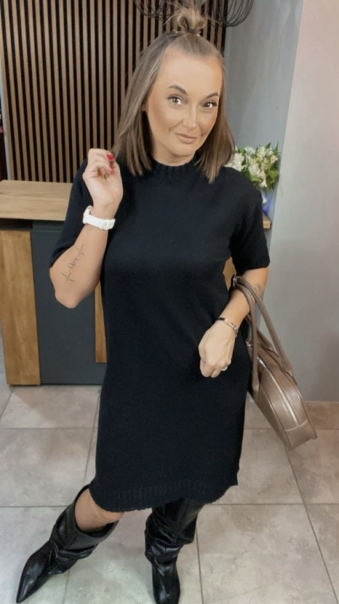 Sukienka dzianinowa Melody - Czarna