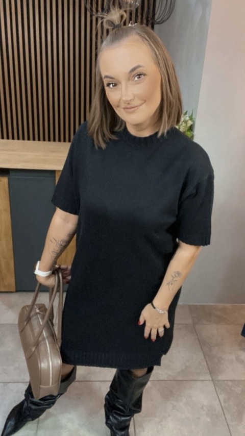 Sukienka dzianinowa Melody - Czarna