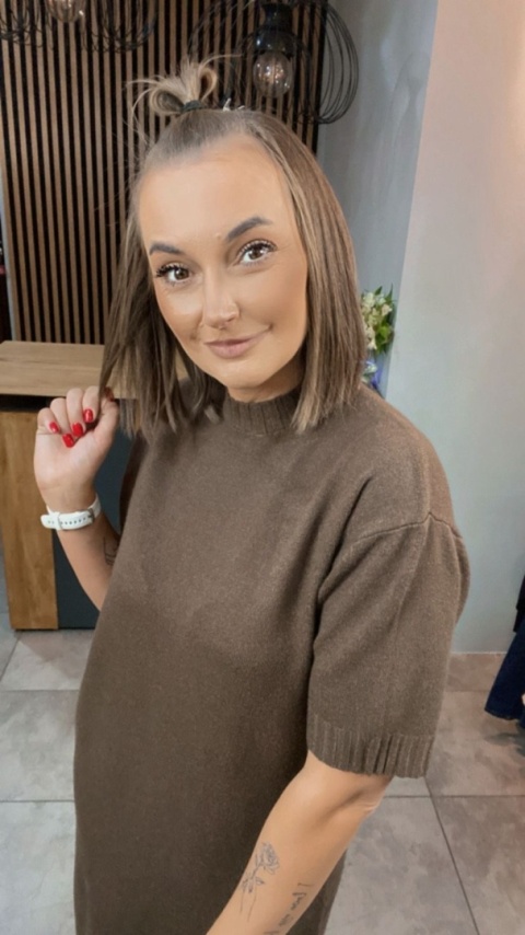 Sukienka dzianinowa Melody - Brąz