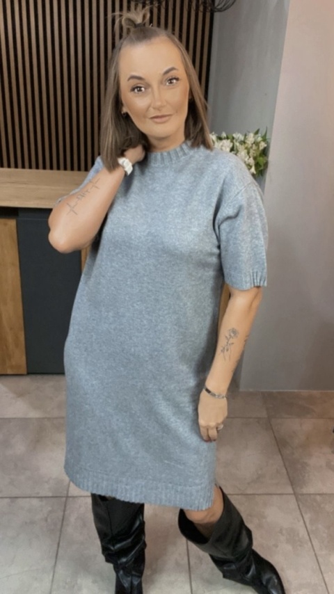 Sukienka dzianinowa Melody – Szara