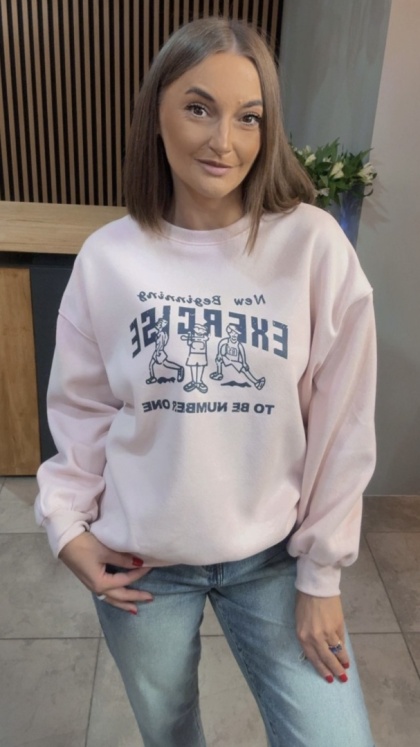 Bluza „EXERCISE" - Puder