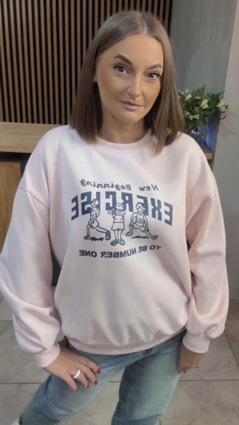 Bluza „EXERCISE" - Puder