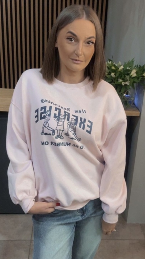 Bluza „EXERCISE" - Puder