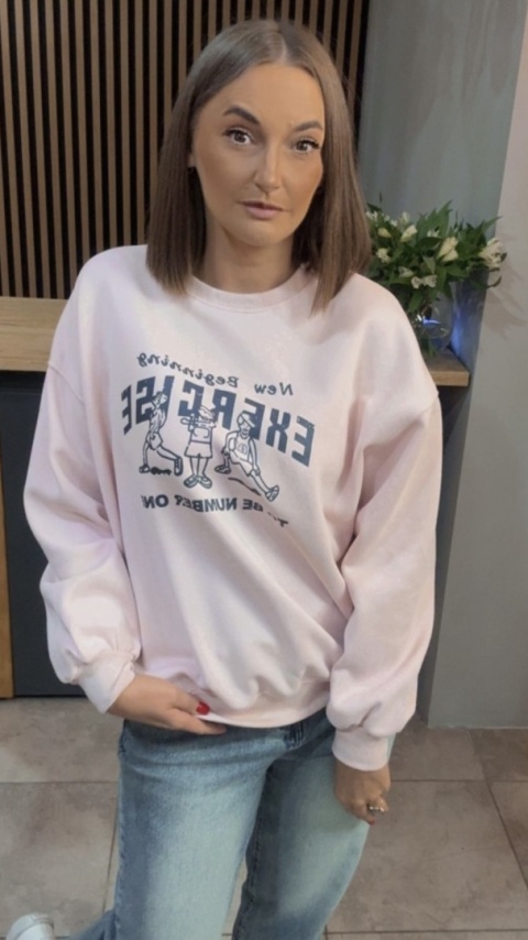 Bluza „EXERCISE" - Puder