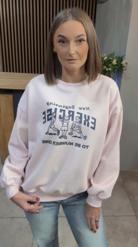 Bluza „EXERCISE" - Puder