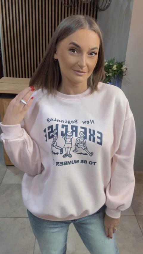 Bluza „EXERCISE" - Puder