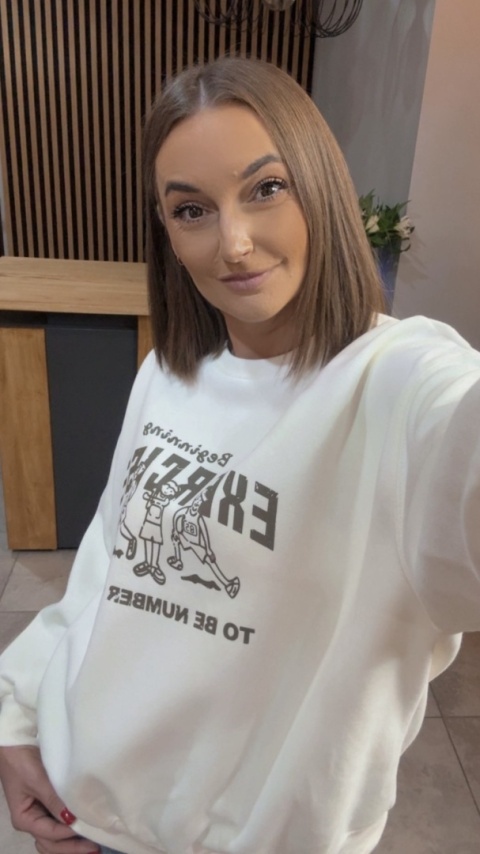 Bluza „EXERCISE" - Śmietanka