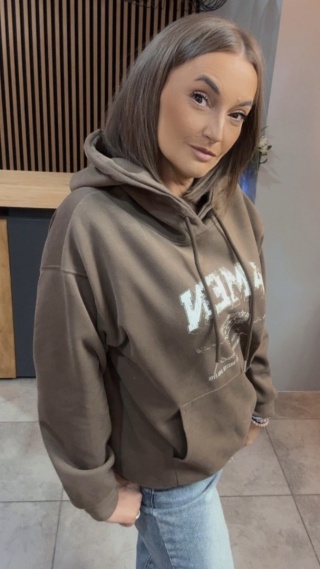 Bluza z kapturem „AMEN" - Brąz