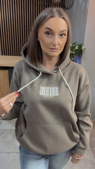 Bluza z kapturem „MORE SLEEP"