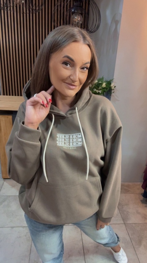 Bluza z kapturem „MORE SLEEP"