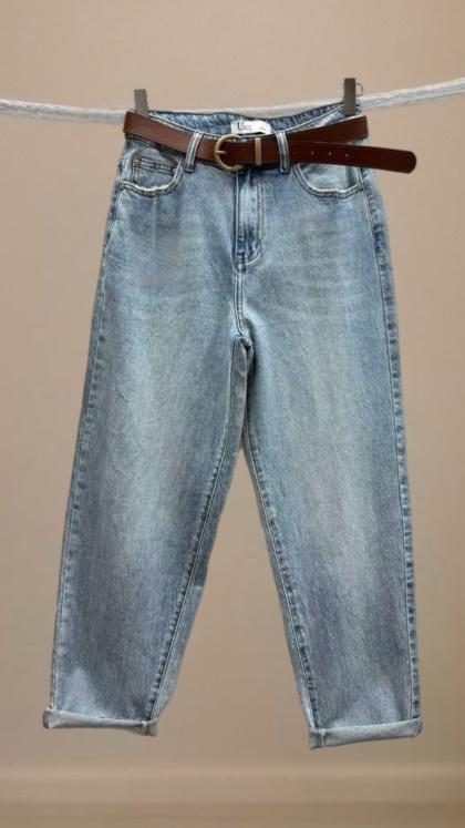 Jeansy Uiuj Boyfriend UBF152-5 - jasny denim