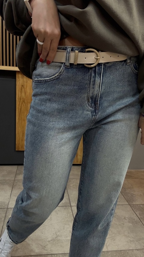 Jeansy Uiuj boyfriend UBF152-6 – klasyczny niebieski denim