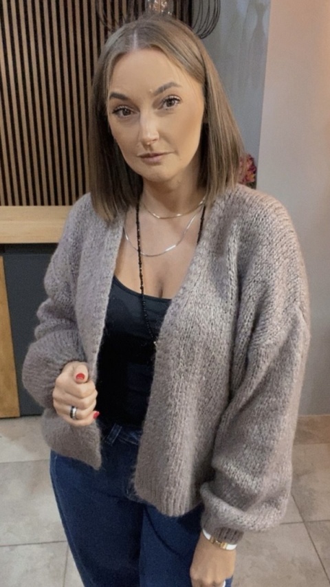 Krótki Kardigan CXL - Fango