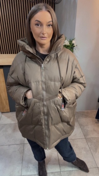 Kurtka „Street Oversize" - Oliwka