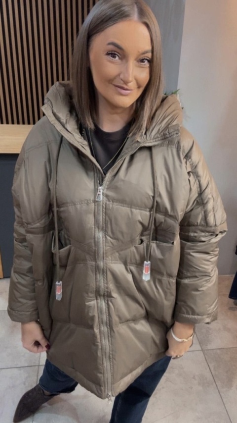 Kurtka „Street Oversize" - Oliwka