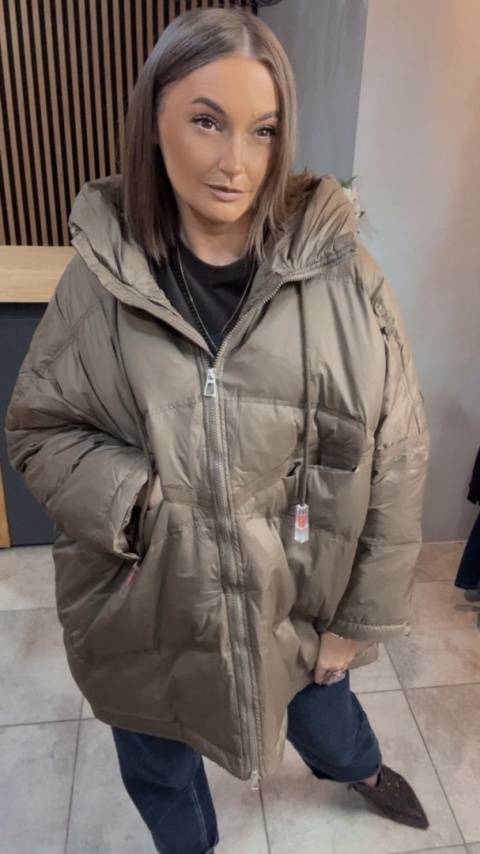 Kurtka „Street Oversize" - Oliwka