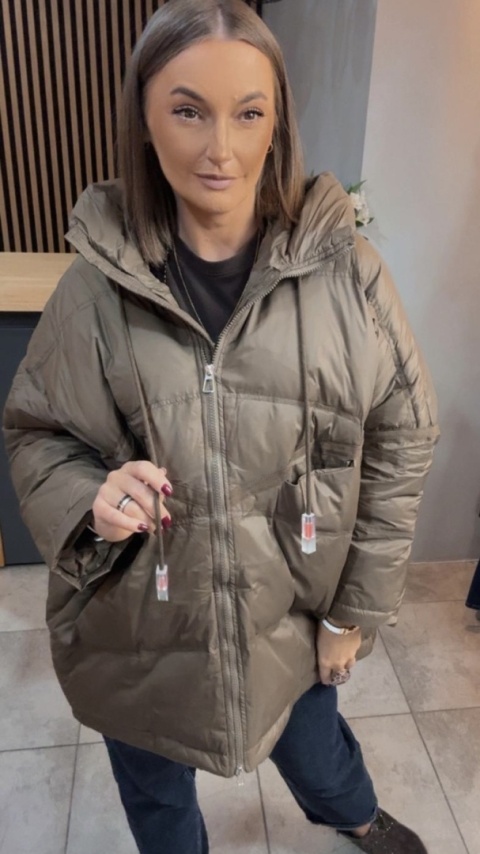 Kurtka „Street Oversize" - Oliwka