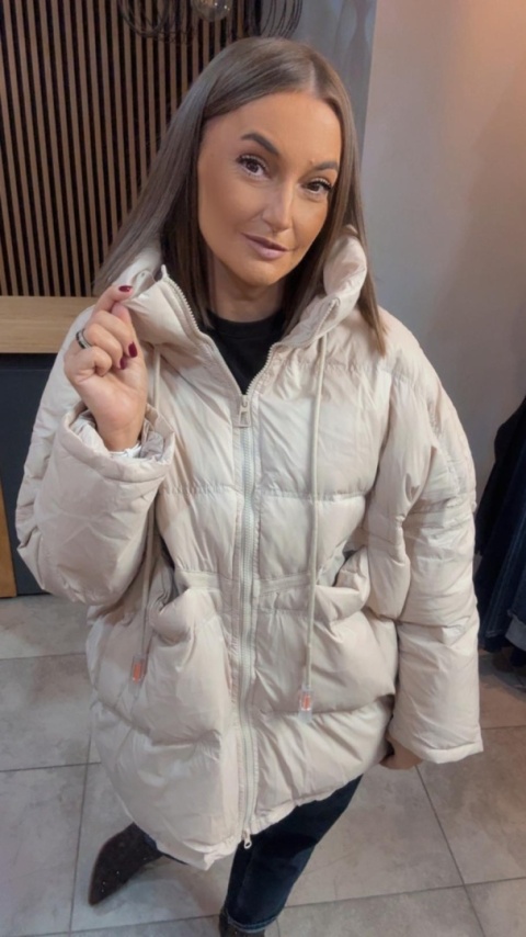 Kurtka „Street Oversize" - Śmietanka