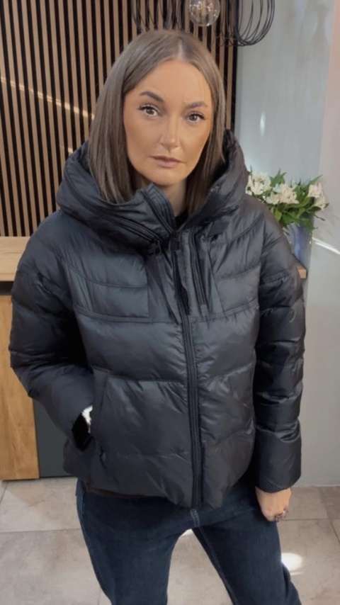 Kurtka puchowa Zippera Premium - Czarna