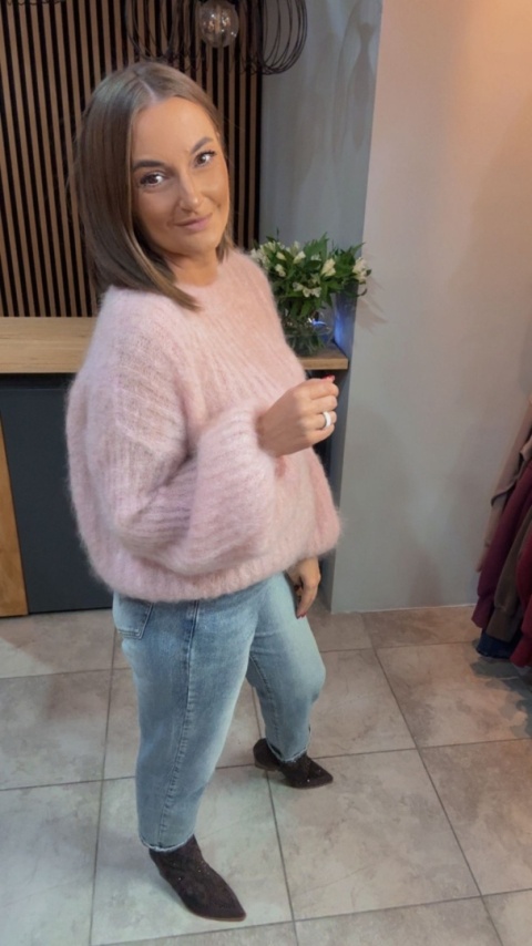 Sweter kid mohair CXL Collection - Puder