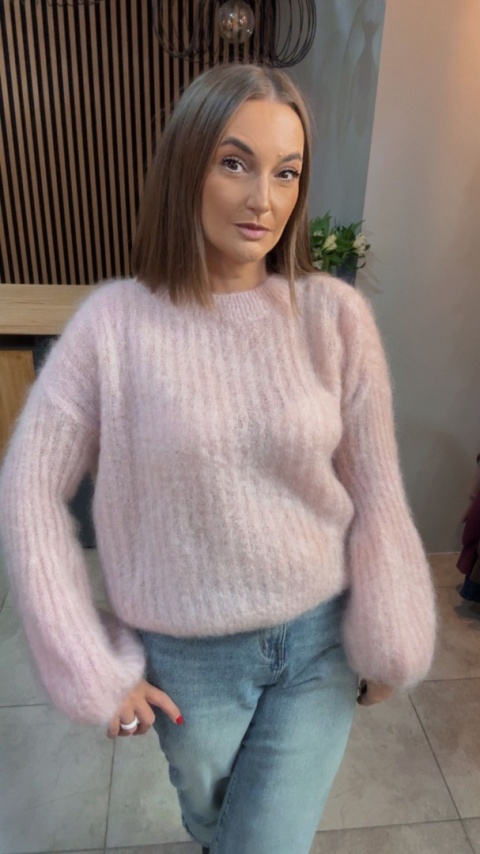 Sweter kid mohair CXL Collection - Puder