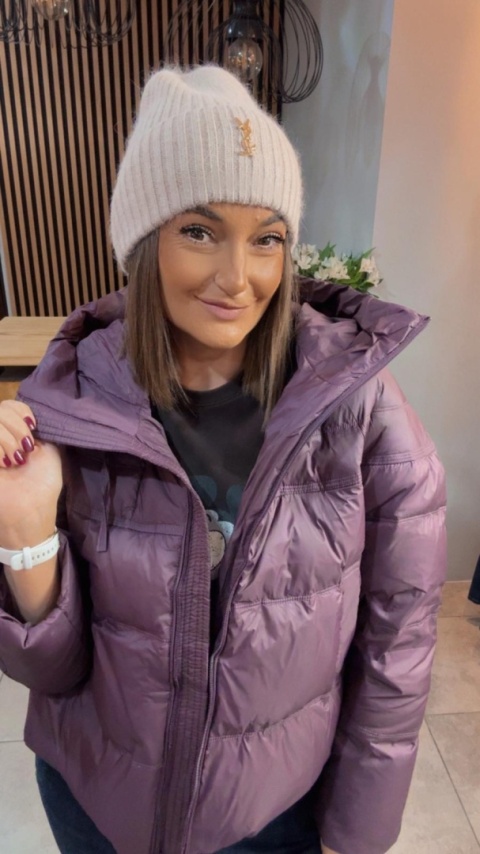 Czapka zimowa YSL - angora - Beżowa