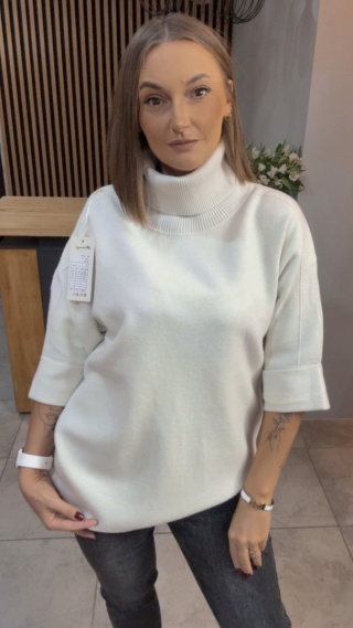 Golf Finery® – oversize z półrękawem - Śmietanka