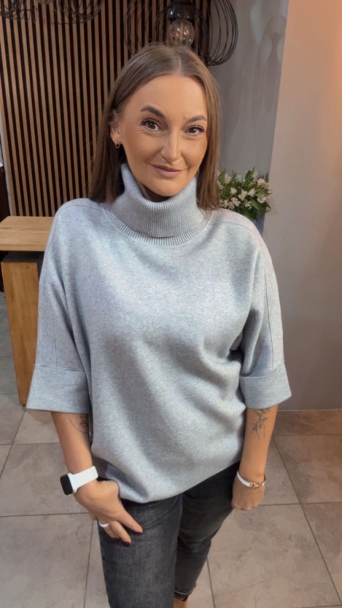 Golf Finery® – oversize z półrękawem - Szary