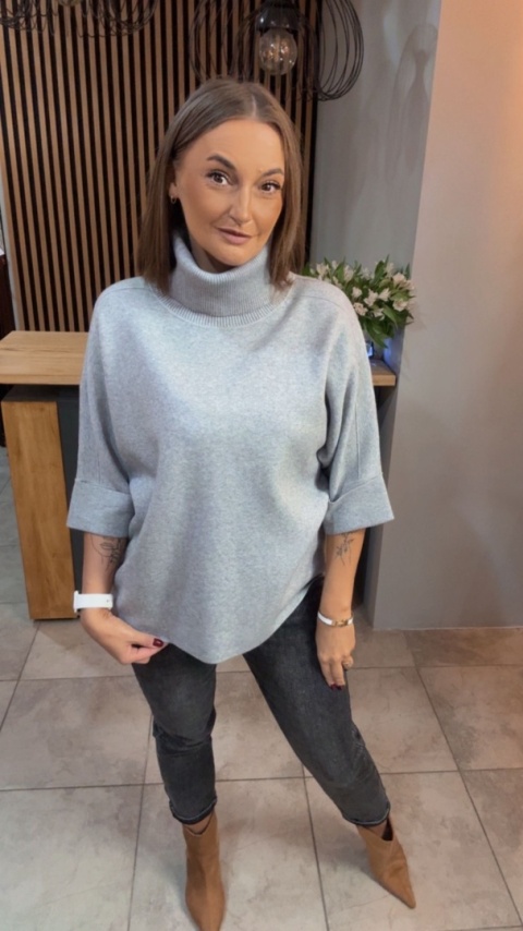 Golf Finery® – oversize z półrękawem - Szary