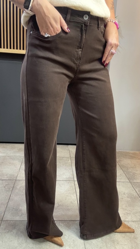 Jeansy 3D Denim - szeroka i długa nogawka