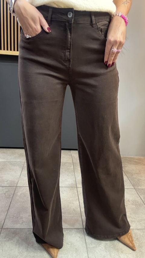 Jeansy 3D Denim - szeroka i długa nogawka