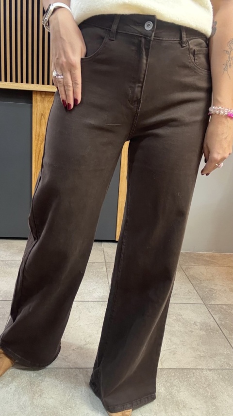 Jeansy 3D Denim - szeroka i długa nogawka