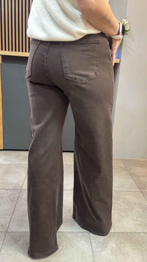 Jeansy 3D Denim - szeroka i długa nogawka