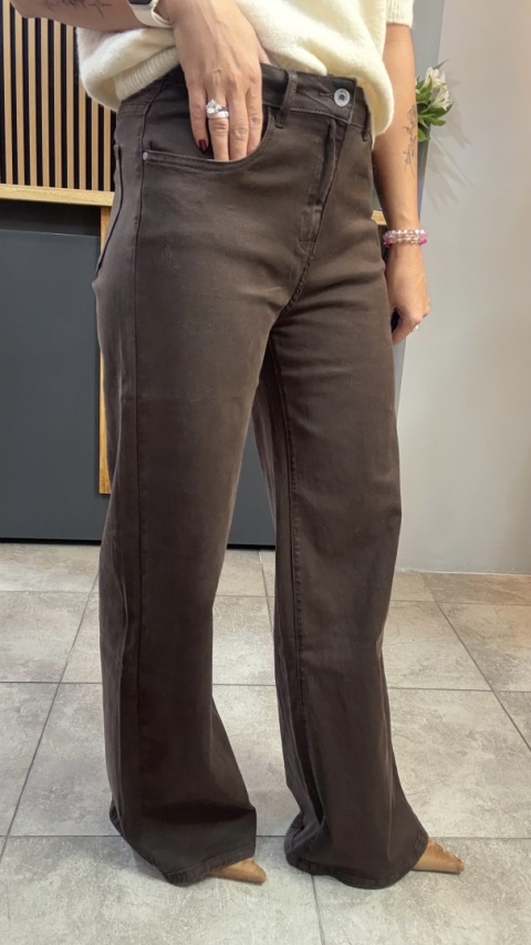 Jeansy 3D Denim - szeroka i długa nogawka